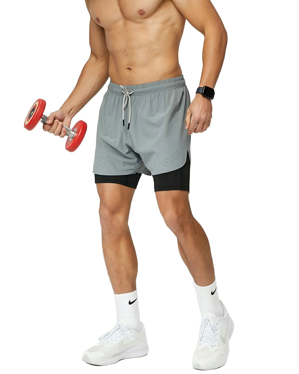 Men's 2 in 1 Running Shorts 5"