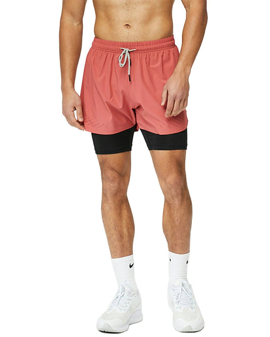 Men's 2 in 1 Running Shorts 5"