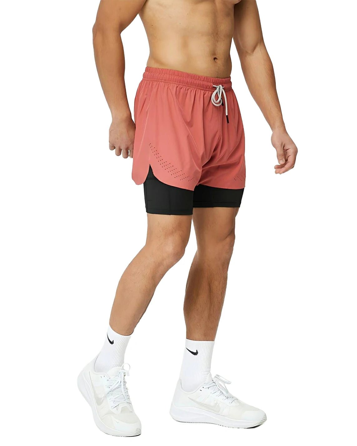 Men's 2 in 1 Running Shorts 5"