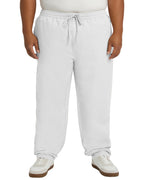 DexonMen Plus Size White Linen Pants feature a hidden adjustable elastic waistband with drawstring detail. Crafted from lightweight, breathable fabric, they are perfectly suited for business