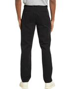 Back of DexonMen black casual pants – classic - fit with practical back pockets