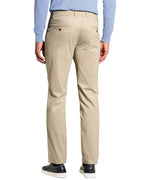 DexonMen flat front casual pants showcasing the minimalist straight leg cut and versatile light khaki chinos