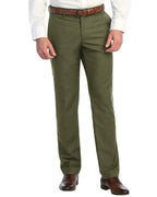 DexonMen classic-fit olive dress pants,no-iron, wrinkle-free,straight-leg design
