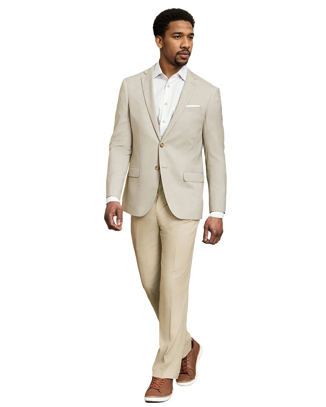 beige dress pants mens Tailored Sand Slim Fit Dress Pants – Dexonmen