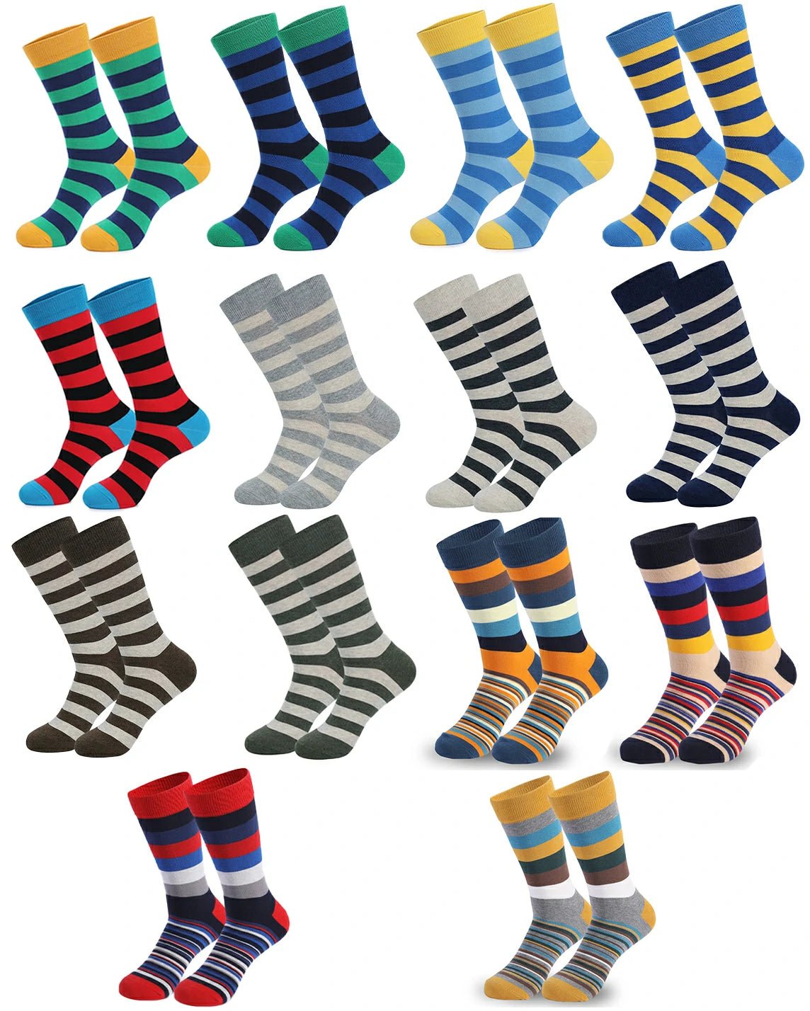 Colorful Striped Dress Socks