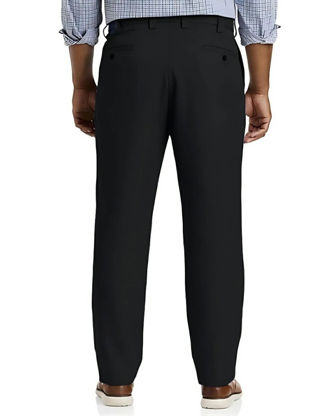 B&T Pleated Waist-Relaxer Dress Pants