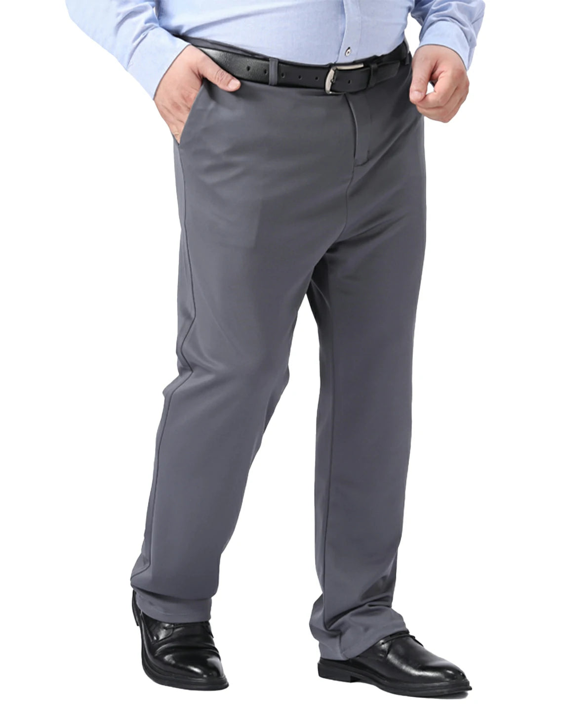 Comfort Straight-Fit Flat-Front Stretch Dress Pants