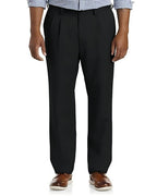 B&T Pleated Waist-Relaxer Dress Pants