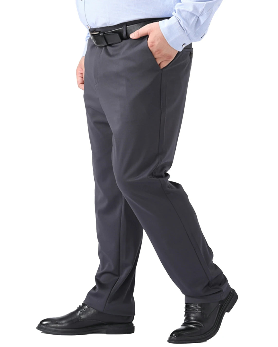 Comfort Straight-Fit Flat-Front Stretch Dress Pants