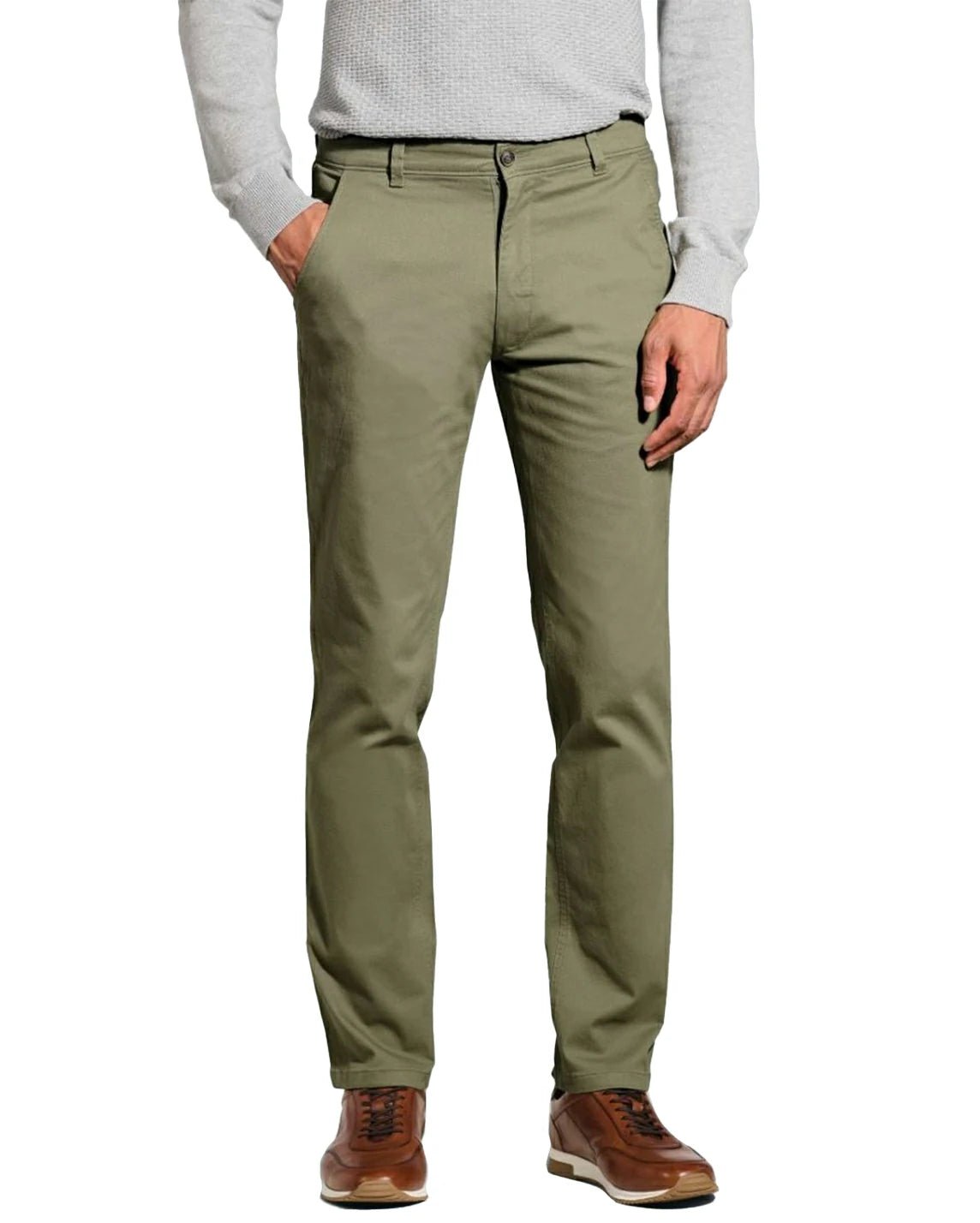 Men's Olive Workwear Chino Pants