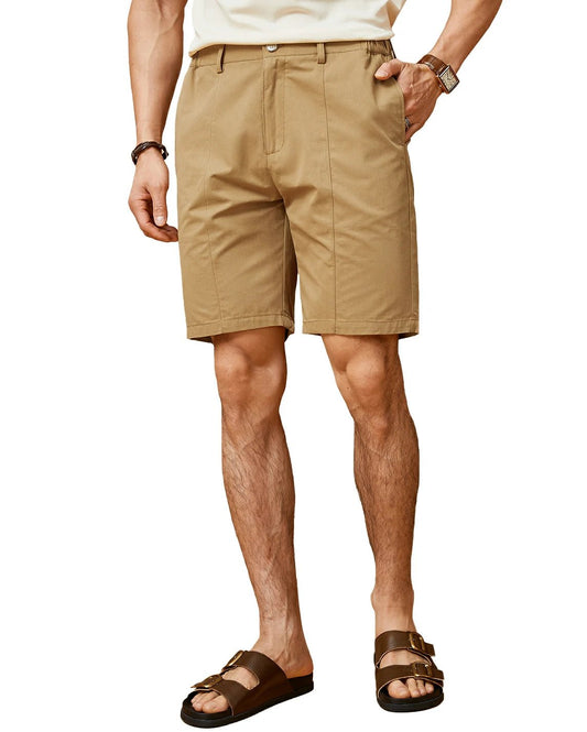 9" Flat-Front Chino Shorts