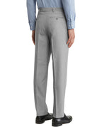 Men's Light Grey Dress Pants – No-Iron Hidden Expandable Waist
