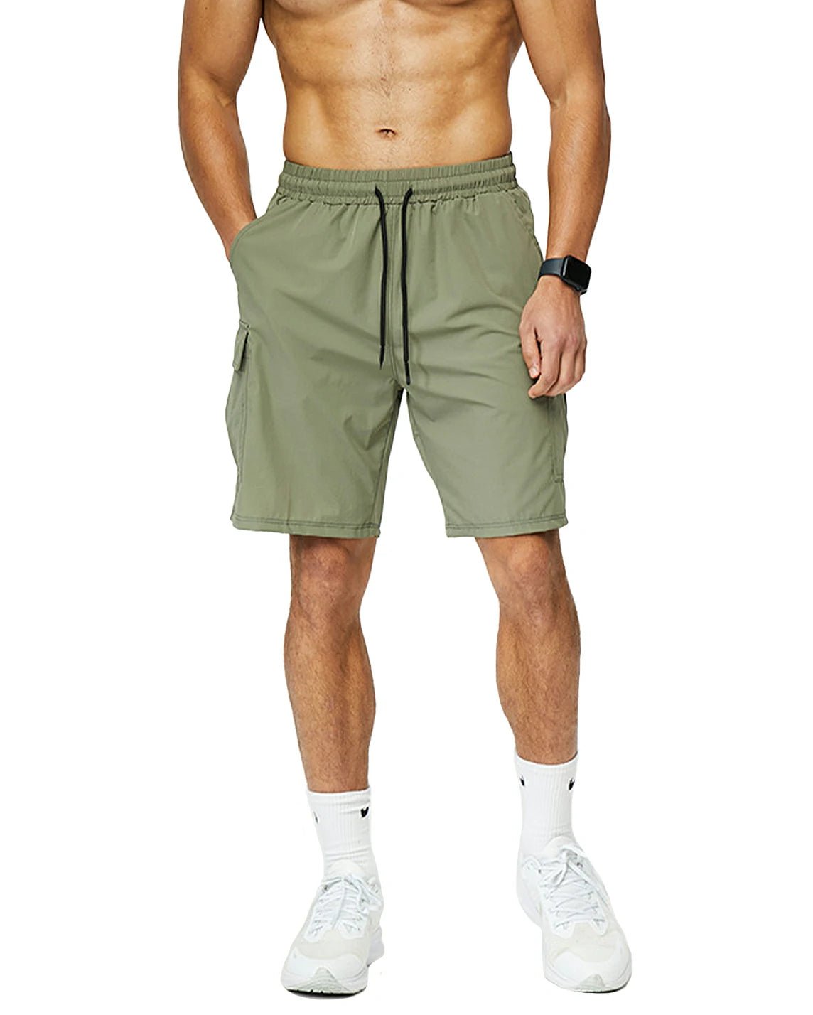 10”Men's Cargo Drawstring Shorts