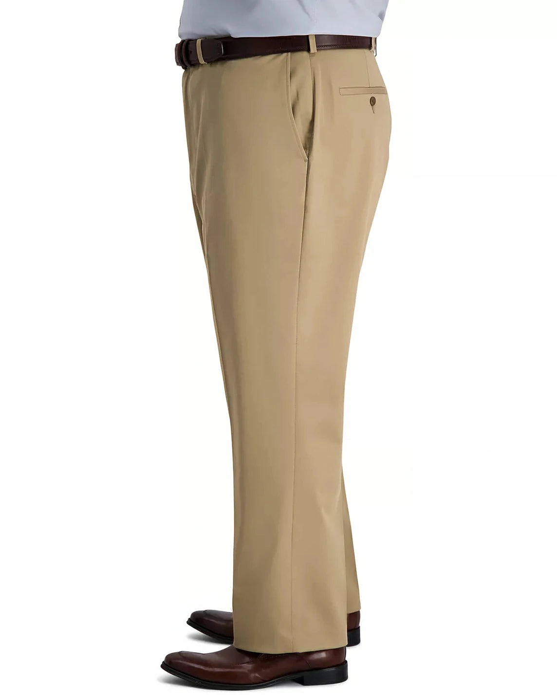 Comfort Straight-Fit Flat-Front Stretch Dress Pants