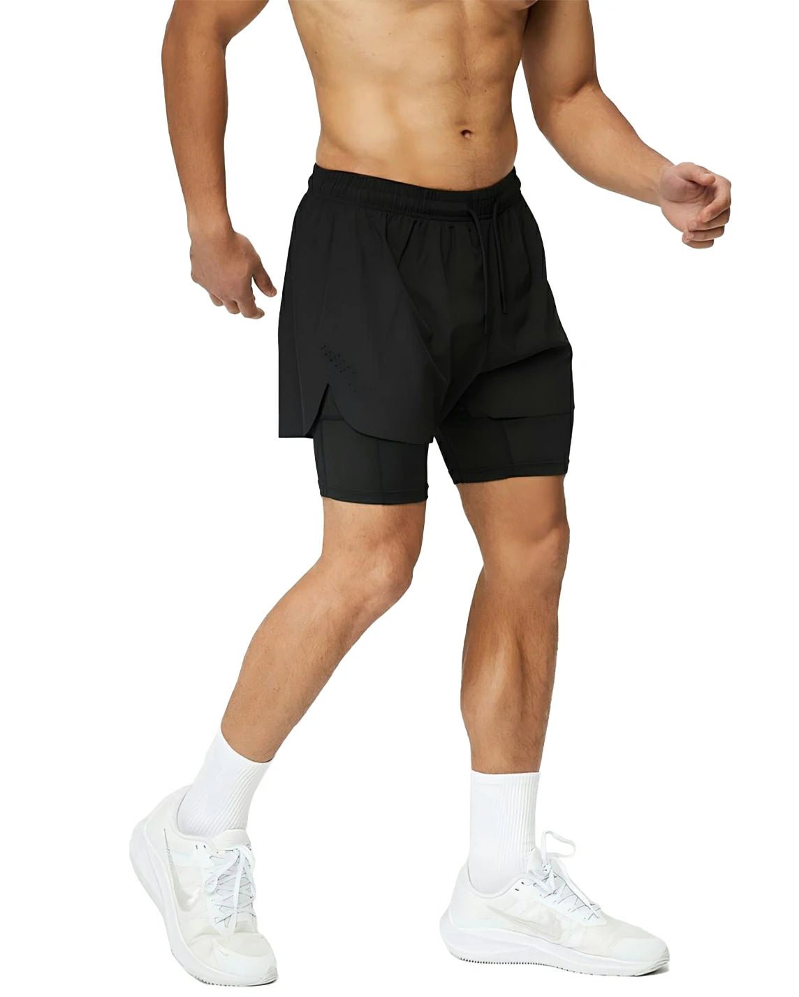 Men's 2 in 1 Running Shorts 5"