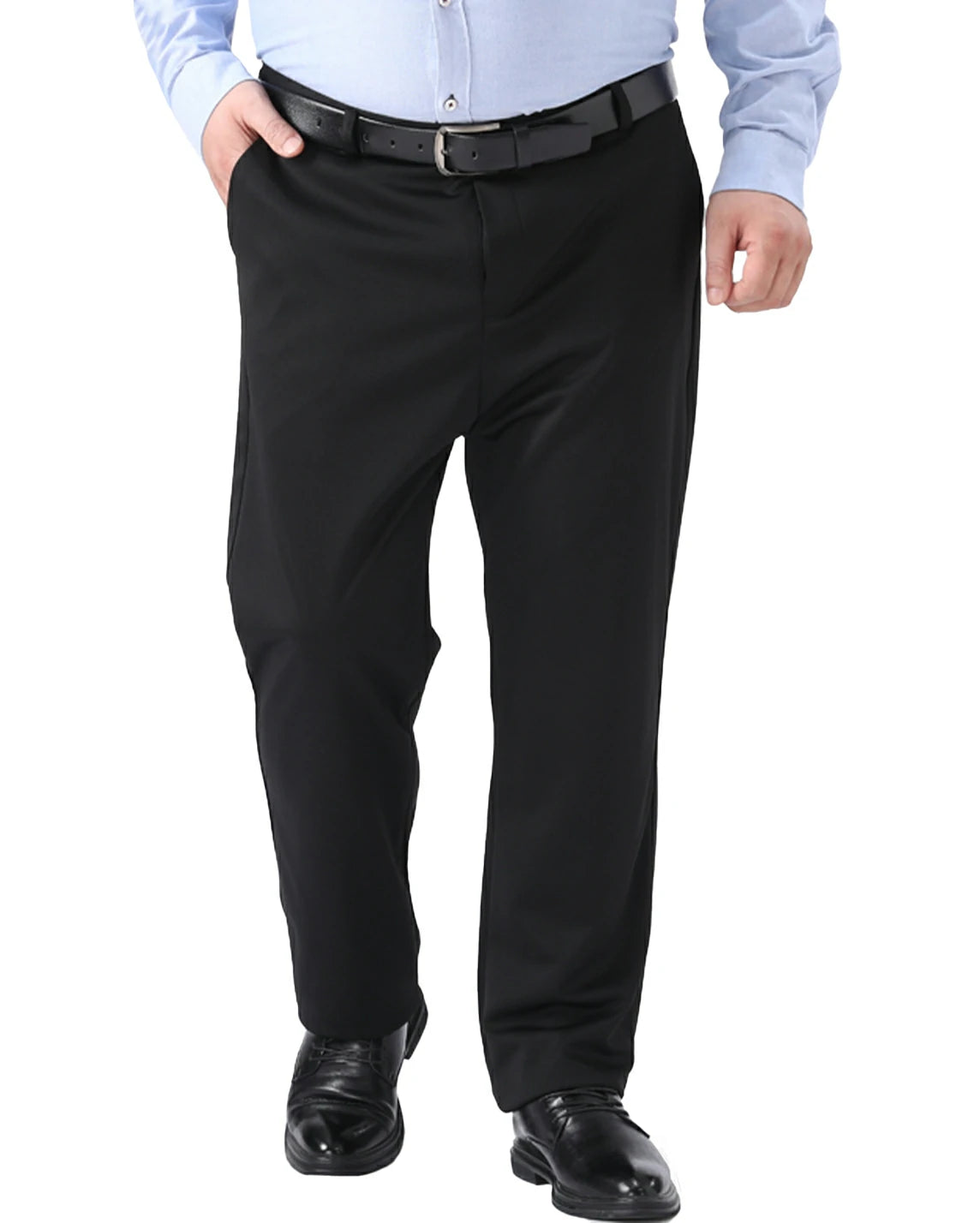 Comfort Straight-Fit Flat-Front Stretch Dress Pants