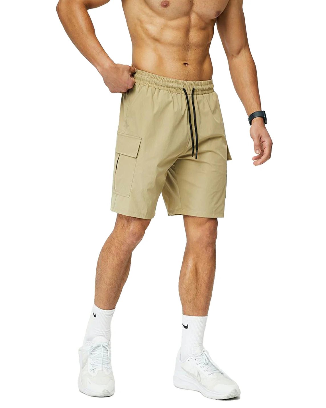 10”Men's Cargo Drawstring Shorts