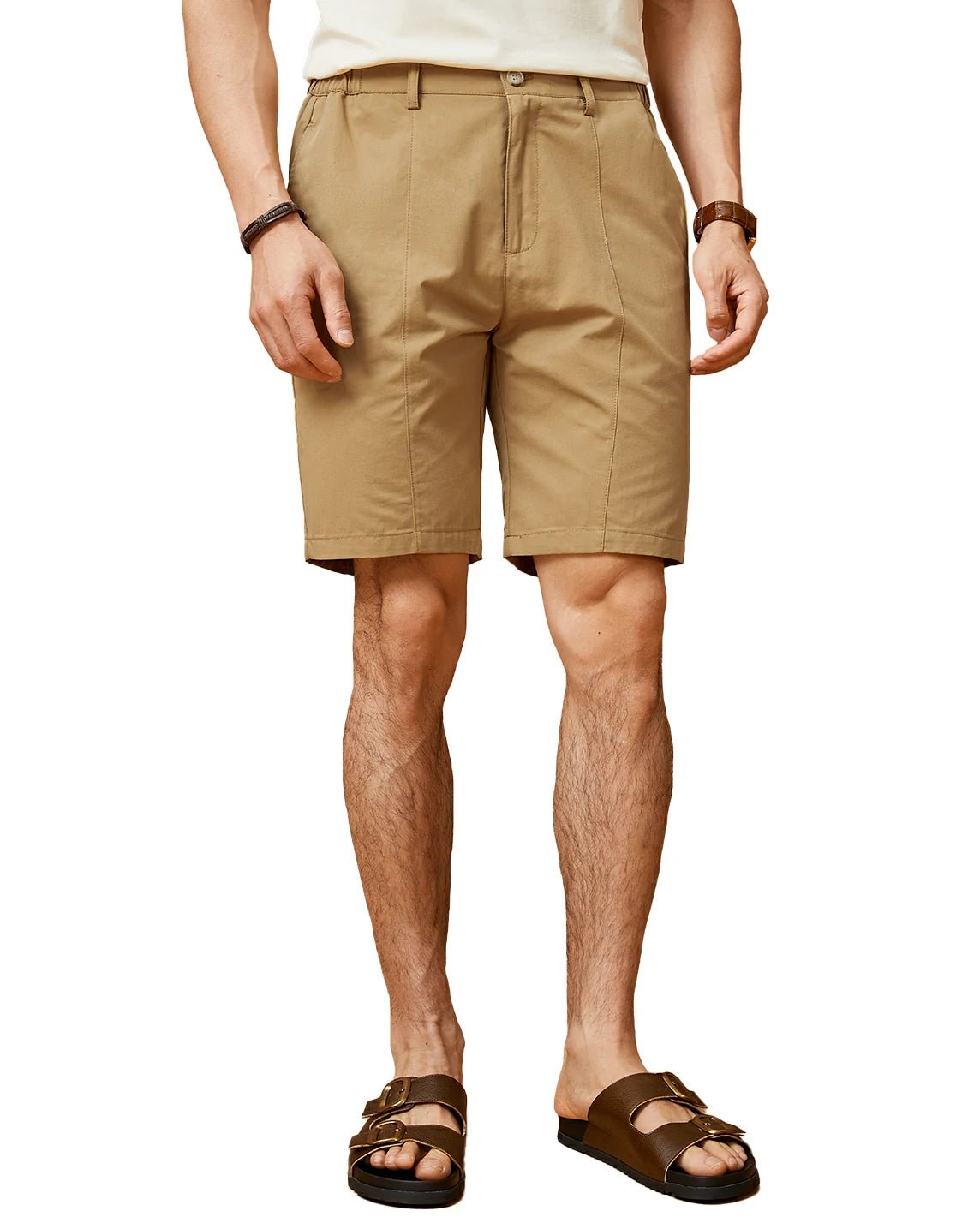 9" Flat-Front Chino Shorts