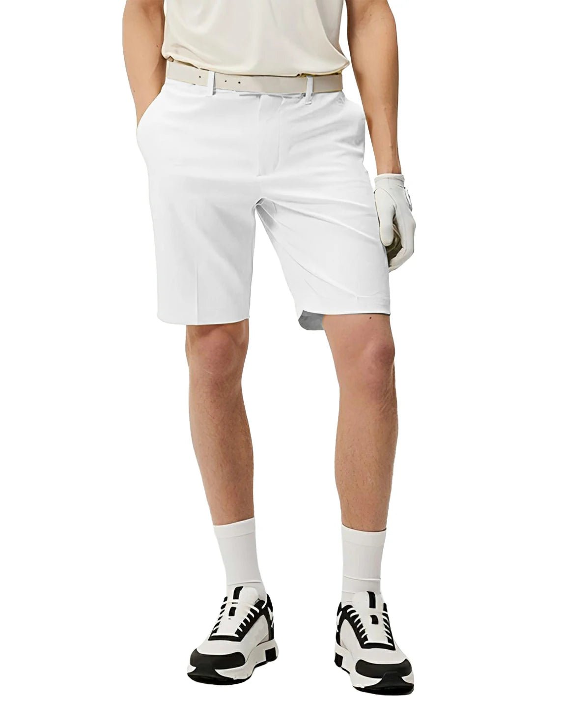 mens white golf shorts