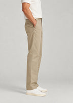 Straight fit khaki chinos for men, wrinkle-resistant stretch fabric, perfect casual dress pants for work