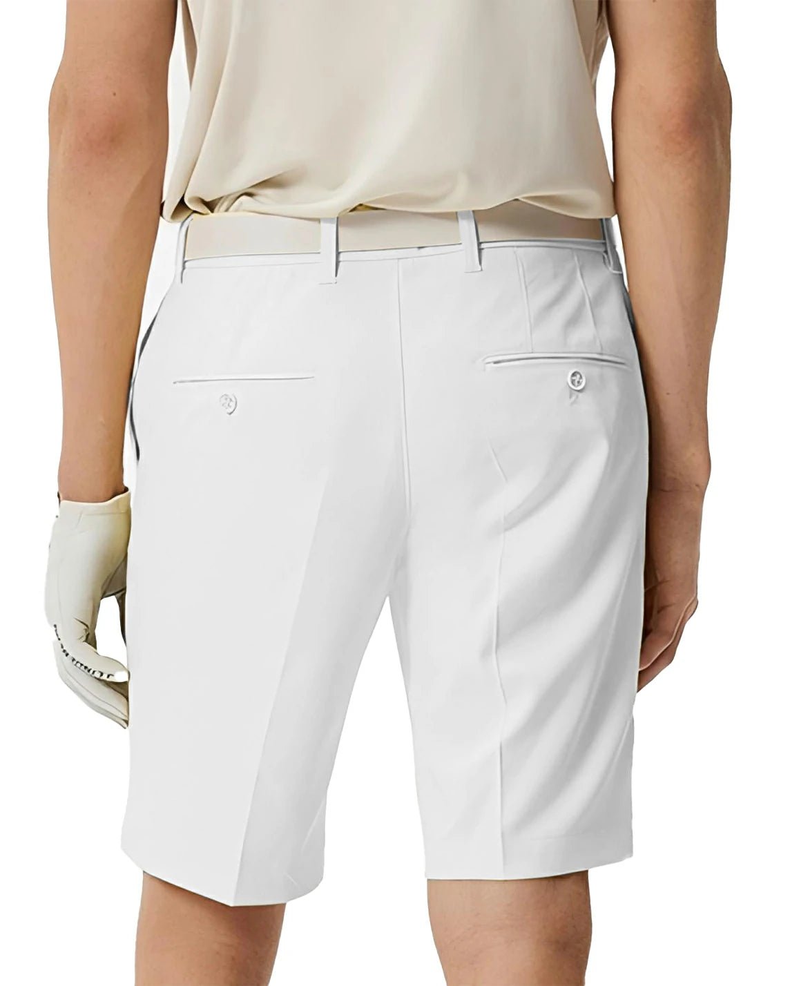 white golf shorts for men